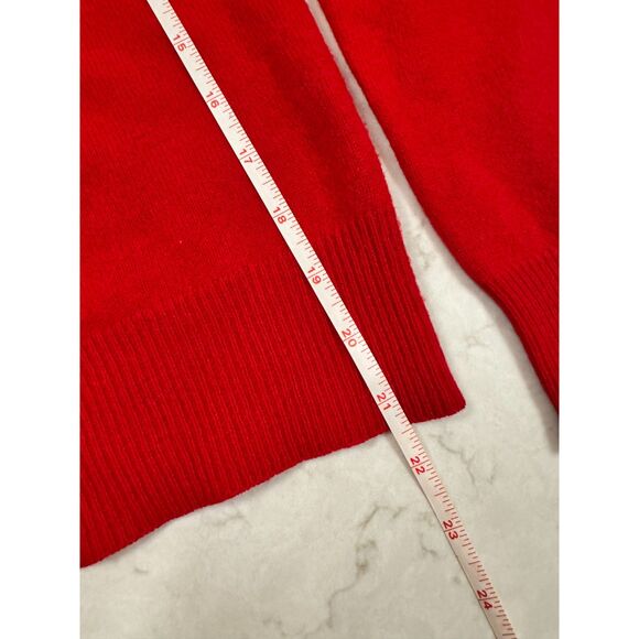 Neiman Marcus 100% Cashmere Turtleneck Sweater • Red • Size M • Luxe Cozy - Picture 9 of 11